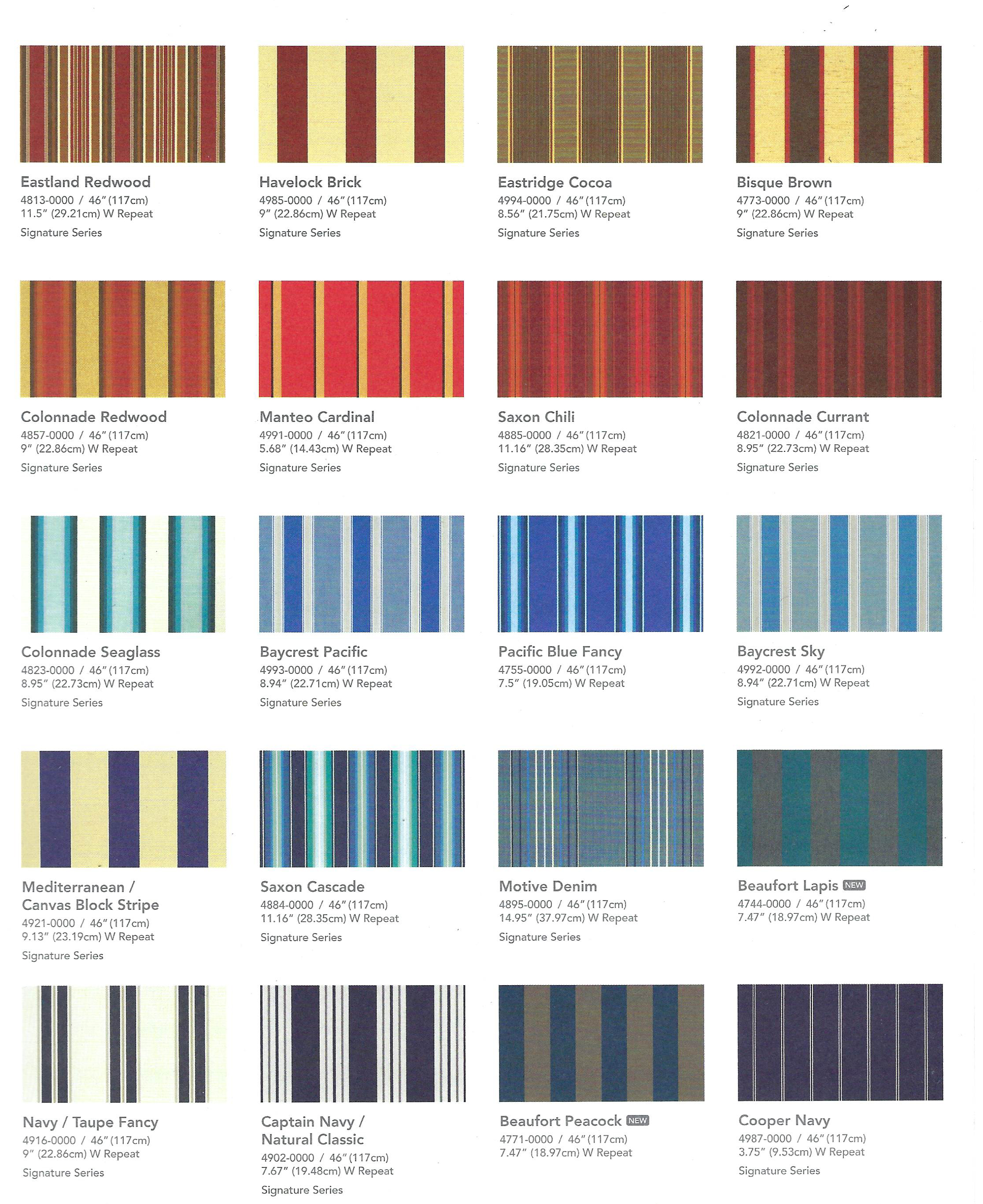 custom covers,Sunbrella fabric color chart