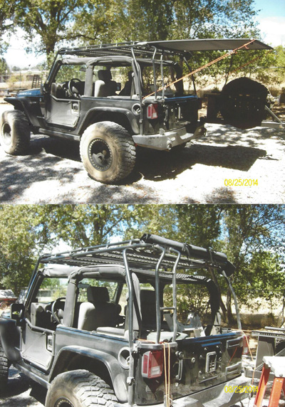 hunting jeep retractable cover shade